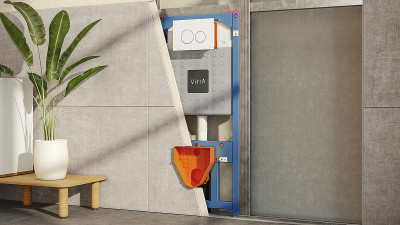 Инсталляция Vitra VPro 765-5800-01 для унитаза без клавиши смыва