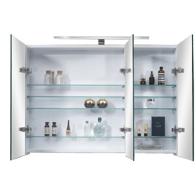 Зеркальный шкаф в ванную Orans BC-4023W 100 40231000w с подсветкой белый глянец