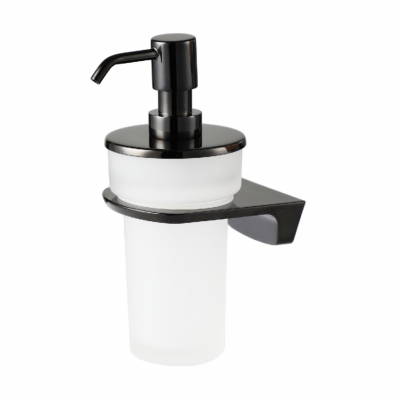 WasserKRAFT Glan K-5199 дозатор для жидкого мыла настенный, матовое стекло/черный