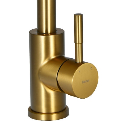 Кухонный смеситель Raiber Graceful RPG-013 золото матовое