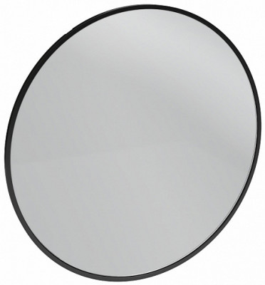Зеркало подвесное в ванную 90 см Jacob Delafon Odeon Rive Gauche EB1268-S14, лакированная рама черный сатин круглое