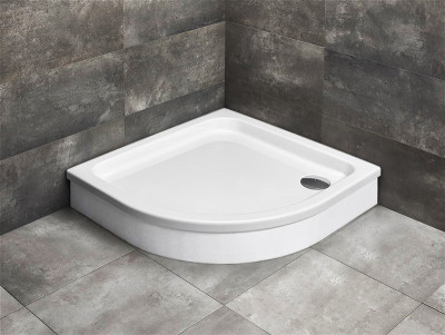 Акриловый поддон для душа Radaway Siros A 80x80x17 белый четверть круга