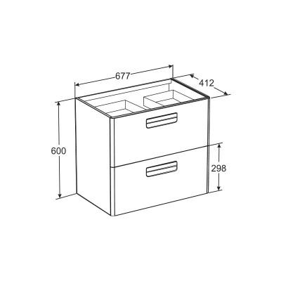 Roca The Gap ZRU9302741 тумба 70 см х 45 см, виноград