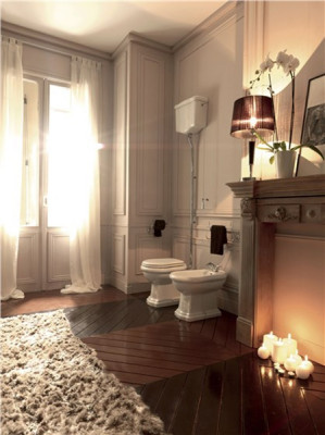 Унитаз Kerasan Retro 1011 выпуск в стену санфаянс