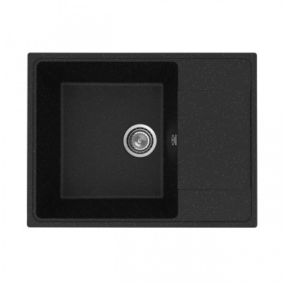 Кухонная мойка Practik PR-M-650-004 (без сифона), черный оникс