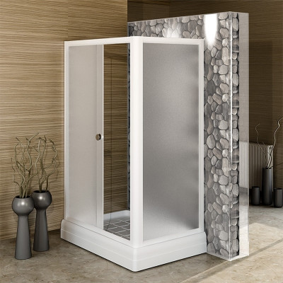 Душевой угол Radomir Верчелли 121x84 1-09-1-0-0-0121 пр-ль белый стекло матовое