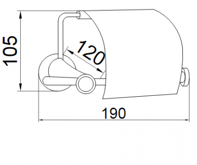 Boheme CHIARO 10501 бумагодержатель с крышкой, золото