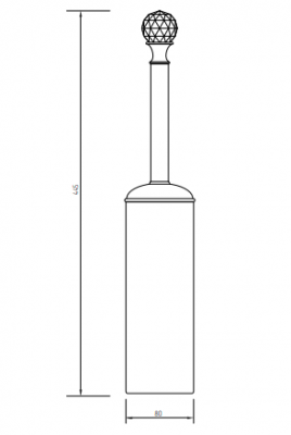MIGLIORE Amerida SWAROVSKI 16597 ершик напольный, золото