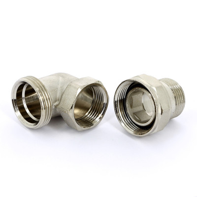 Разъемное соединение НВ никелированное с прокладкой O-ring UNI-FITT 1/2" угловое (651N2000)