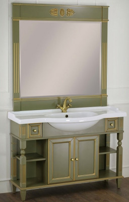 Тумба под раковину Migliore Kantri 120 26675 оливковая