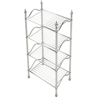 Этажерка из латуни Migliore Mirella 26627 L49хH107xP33 см 4 полки-решетки, хром