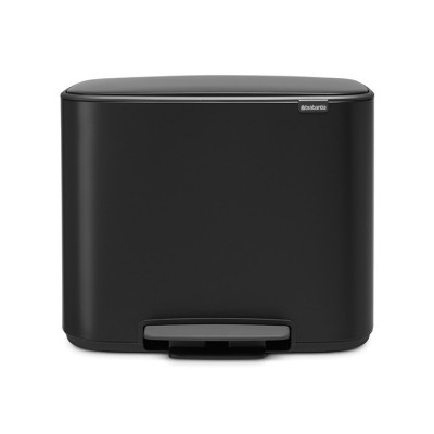 Brabantia Bo 121463 мусорный бак с педалью 36 л, черный матовый