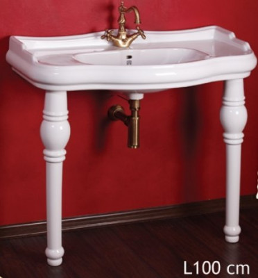 MIGLIORE BELLA 30331 раковина консоль, керамика, белый