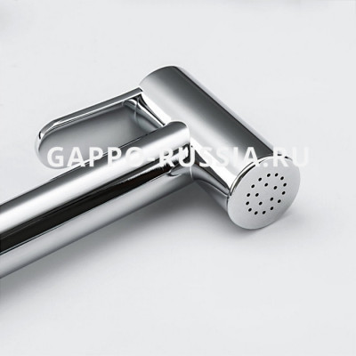 Смеситель с гигиеническим душем Gappo кнопочный хром (G7288)