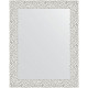 Зеркало настенное Evoform Definite 48х38 BY 3002 в багетной раме Чеканка белая 46 мм  (BY 3002)