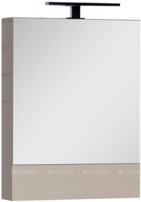 Зеркало-шкаф в ванную Aquanet Нота 58 светлый дуб (00158856)