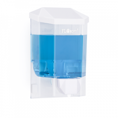 Диспенсер для жидкого мыла Primanova прозрачный (1000 мл) 14х9х22 см FLOSOFT