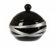 Контейнер для ватных палочек Primanova черный с серебром и блестками, Planet, 10,5х11х11 см полимер D-13716  (D-13716)