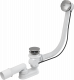 Сифон для ванны автомат, металл AlcaPlast A55KM-120 Слив-перелив Alcaplast A55KM-120 полуавтомат Белый Хром сталь, пластик (A55KM-120)