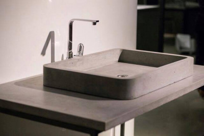 BetON WВ-601 Накладная раковина из бетона серого оттенка в стиле Лофт