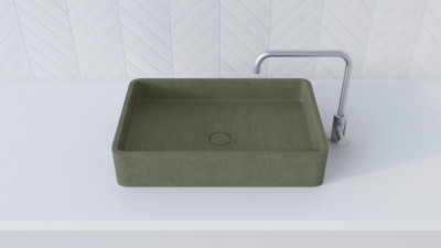 BetON WВ-601 Накладная раковина из бетона серого оттенка в стиле Лофт