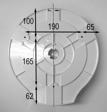 Диспенсер туалетной бумаги NOFER Classic 05005.W, пластик/белый