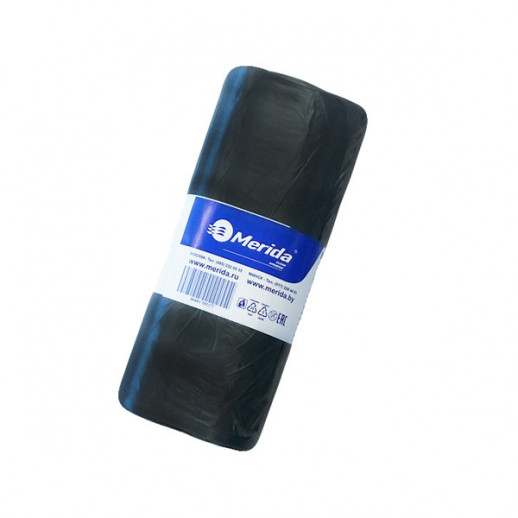 Мешки для мусора "MERIDA ECONOMY" черные 30л., 50х60см., 50шт/рулон