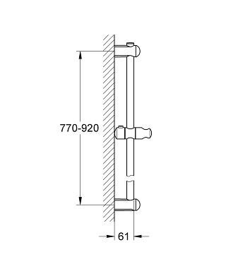 Душевая штанга GROHE Euphoria Neutral 900 мм, хром (27500000)