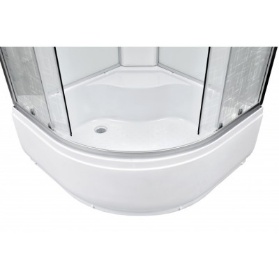 Душевая кабина Deto ЕМ 4510 с гидромассажем и электрикой, 100х100 см