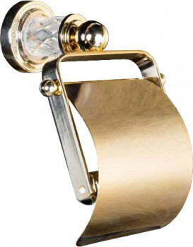 Держатель туалетной бумаги Boheme Murano Crystal 10901-CRST-G закрытый золото
