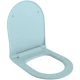 Сиденье для унитаза с микролифтом Ambassador Abner 102T20801S голубой матовый  (102T20801S)