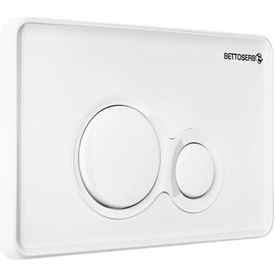 Клавиша смыва Bettoserb Sava Fix Slim 40006457 белая пластик