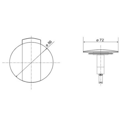 Sanit 01.116.07..0000bi узел слива (ручка + пробка) для слива-перелива 831/841, белый
