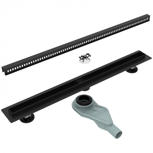Душевой лоток Esbano Slim 70 S-SIDE-70MB ESTRSLMSIDE70MB с черной матовой решеткой