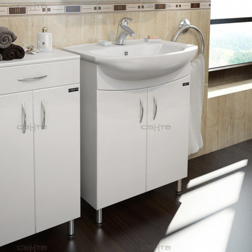 Тумба для умывальника напольная СаНта "Сити - 60.0" (под умывальник Уют 60)