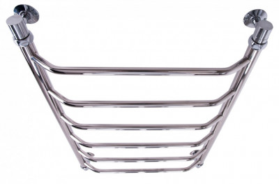 Водяной полотенцесушитель Акванерж Трапеция с боковым подключением 400х500, хром