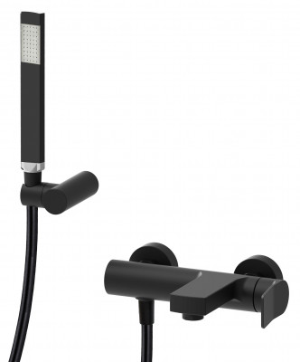 Смеситель для ванны Paffoni Tilt черный матовый TI022NO