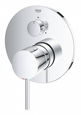 Внешняя часть смесителя для ванны GROHE Atrio New с переключателем на 3 положения, хром (24096003)