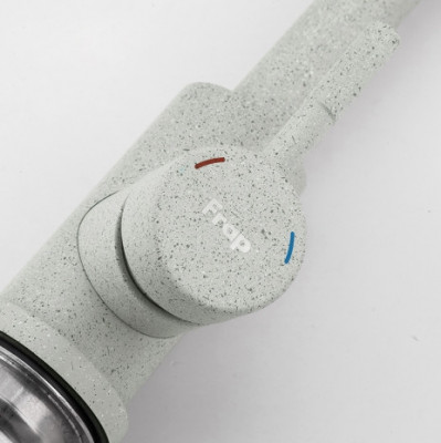 Смеситель Frap для кухни однорычажный поворотный серый (F40899-2)