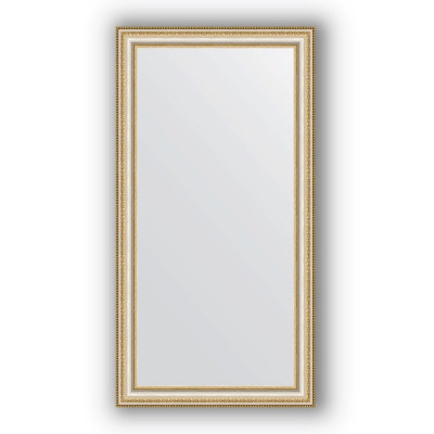 Зеркало настенное Evoform Definite 105х55 Золотые бусы на серебре BY 1057
