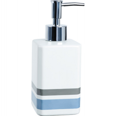 Дозатор жидкого мыла Fixsen Dony FX-232-1 белый синий серый настольный