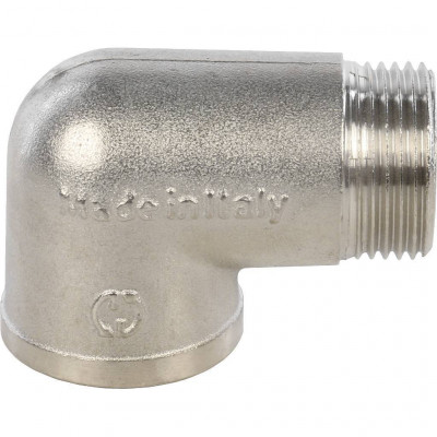 Угольник резьбовой STOUT латунь НВ никелированный 3/4 SFT-0012-000034