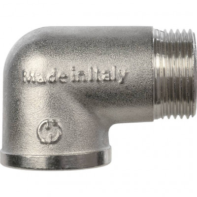 Угольник резьбовой STOUT латунь НВ никелированный 3/4 SFT-0012-000034