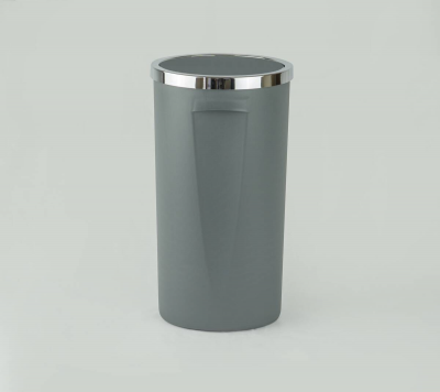 Урна для мусора Primanova Lima M-E76-07 с вращающейся крышкой 35 л, пластик серый