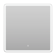 Зеркало подвесное в ванную Misty КАПЕЛЛА сенсорное 700x700 белое (КАП-02-70_70-14) (КАП-02-70_70-14)