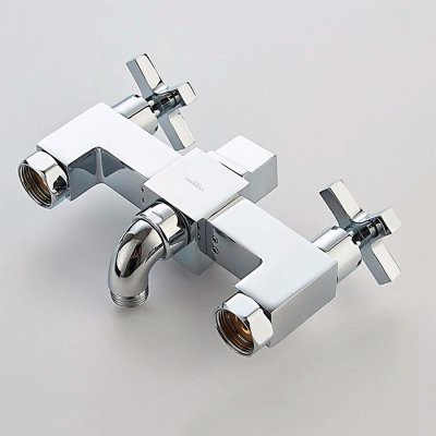 Смеситель для ванны Ledeme L2584 H84 двухвентильный хром