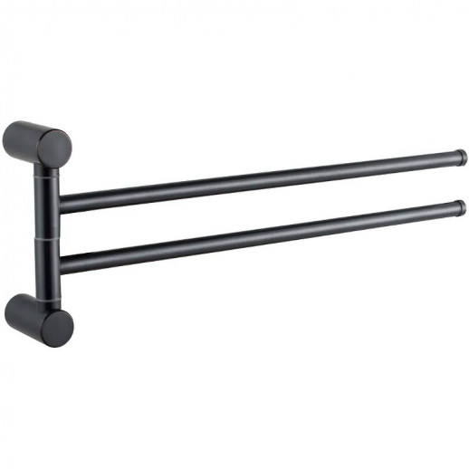 Полотенцедержатель Haiba HB8412-7 поворотный (нерж сталь) черный