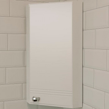 Шкаф подвесной в ванную 1MarKa Story 42П R У99318 угловой белый глянец