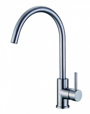 Смеситель для кухни BelBagno, нержавеющая сталь, исполнение сатин BB-LAM03-IN