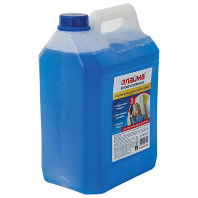 Средство для мытья стекол и зеркал 5 л, ЛАЙМА PROFESSIONAL, 601610